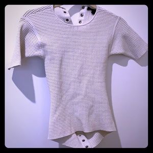 Alexander Wang off-white stretchy cutout Top